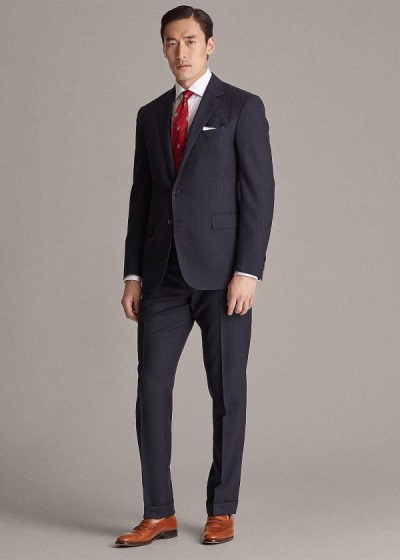 Traje Ralph Lauren Gregory Pinstripe Wool Homem 25836-HYKN